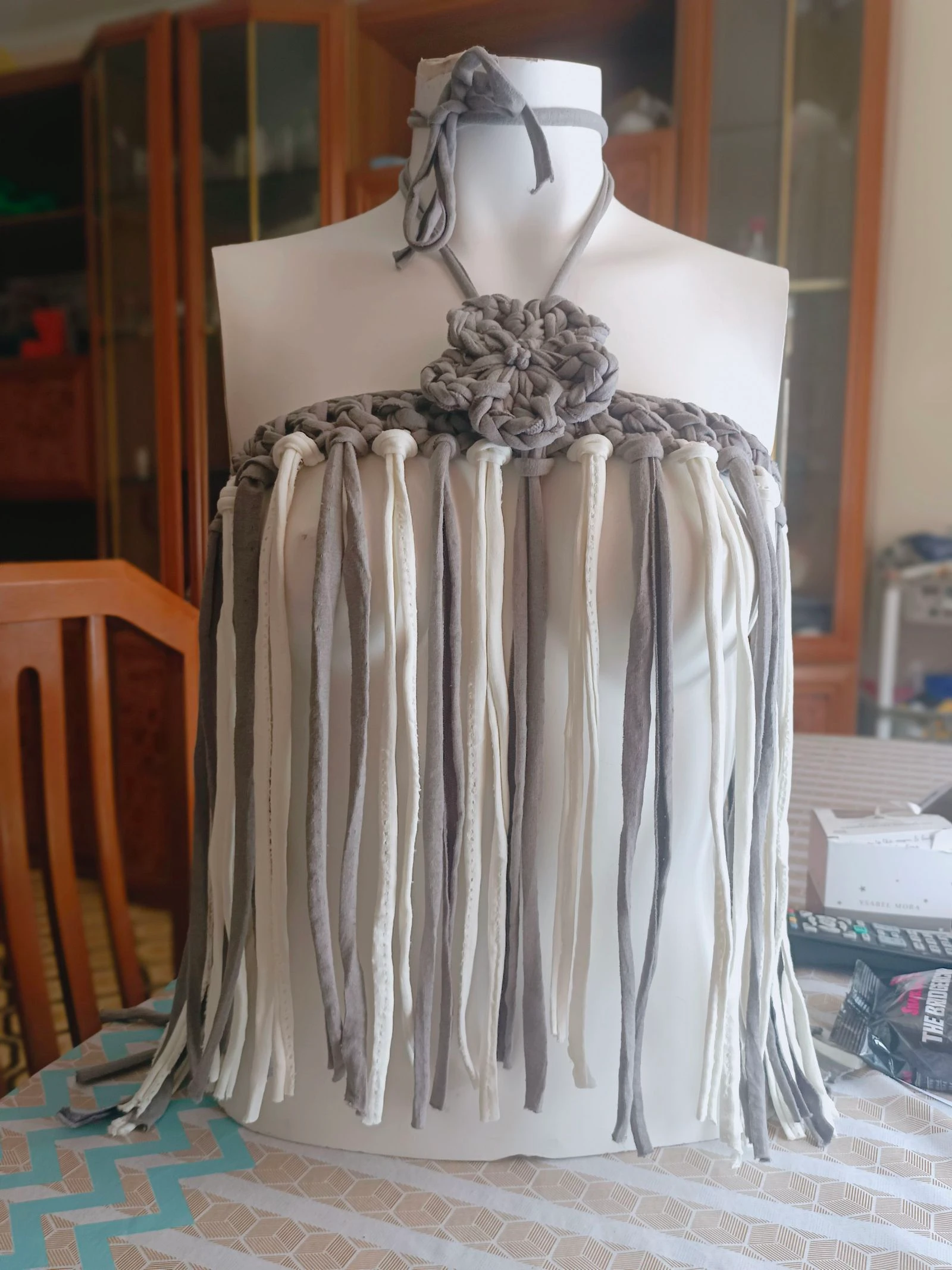 Halter boho chic tela perfurada – photo 7